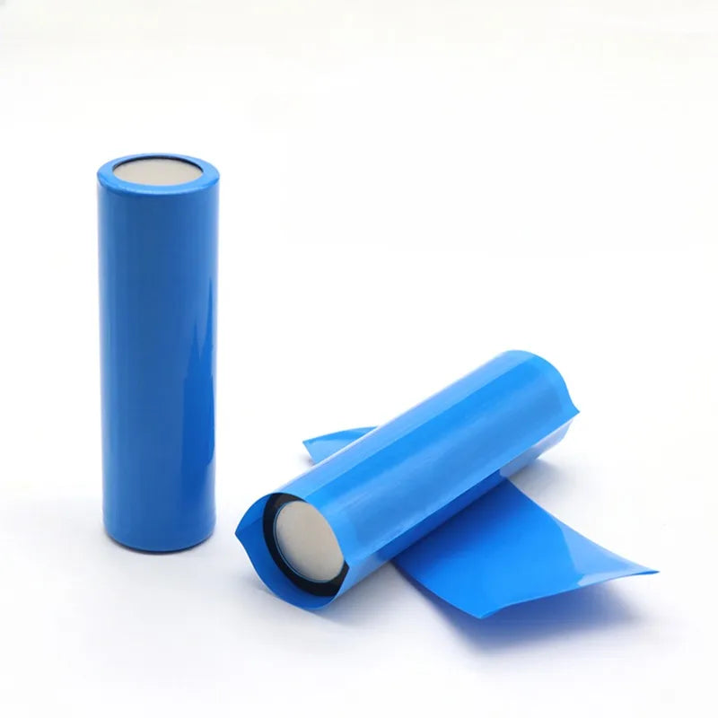 100 Stück flache PVC-Schrumpfschläuche, Batteriefolie für 18650 Lithium-Batterie, Schrumpfschlauch, sortiertes Kit, selbstklebender Isolator