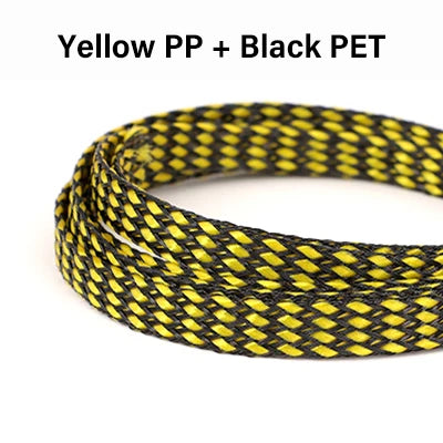 5 Meter PP-Baumwolle + PET-Garn 4mm 8mm 12mm Expandierter Geflochtener Schlauch Weicher Kabelmantel Isolierter Schutz Kabelbündel-Ummantelung