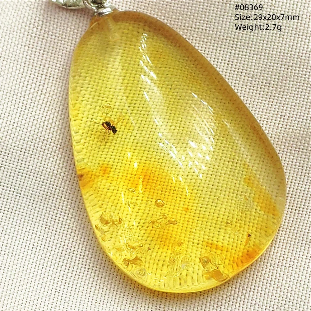 Natürlicher Bernstein-Anhänger Blumenförmiger Gelber Baltischer Bernstein Damen Herren Schmuck Reiki-Stein Burma AAAAAAA