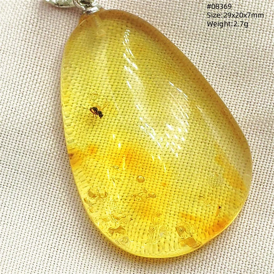 Natürlicher Bernstein-Anhänger Blumenförmiger Gelber Baltischer Bernstein Damen Herren Schmuck Reiki-Stein Burma AAAAAAA