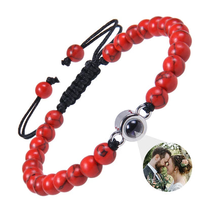 Custom bracelet with picture inside, personalized projection bracelets with photos, picture bracelet, personalized memorial gifts