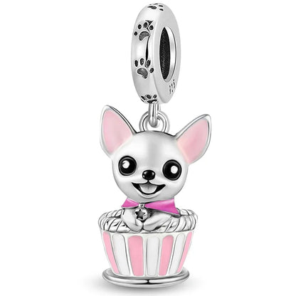 Personalisierter süßer Chamäleon-Charm-Anhänger aus 925er-Sterlingsilber für Armbänder, DIY, hochwertiger, modischer, edler Schmuck für Damen