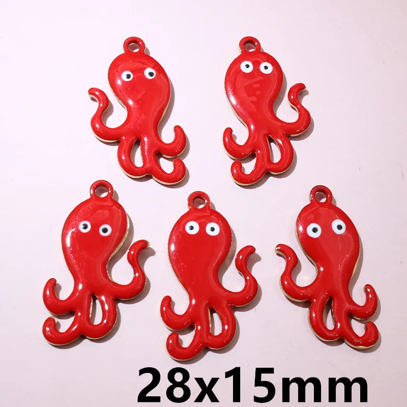 10 Stück 2 Größen Edelstahl Seestern Charms Anhänger Emaille DIY Schmuck Herstellung Zubehör Zubehör Zubehör Armband Halskette Ohrringe