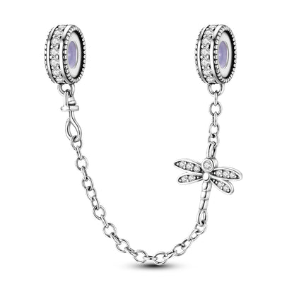 Original 925er Silber-Charm-Perlen, leuchtender, leuchtender Glühwürmchen-Schmetterlings-Anhänger, passend für Armbänder, Charm-Herstellung von Schmuck