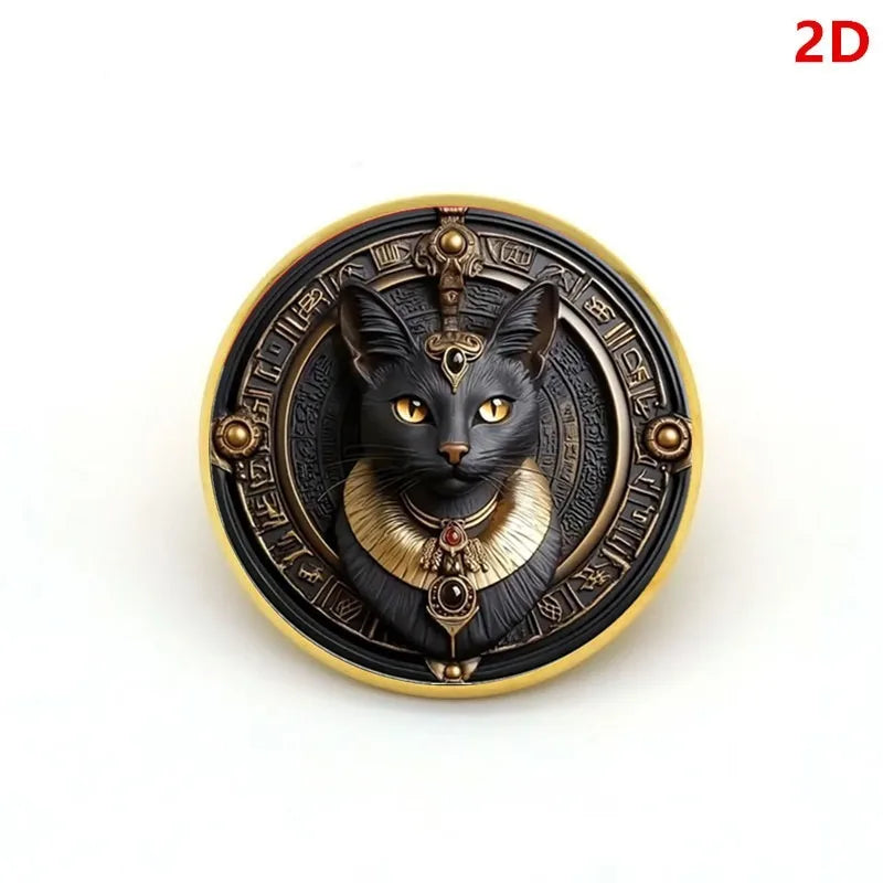 Ägyptischer schwarzer Katzen-Schlüsselanhänger, 2D, flach, im altägyptischen Stil, Auto-Schlüsselanhänger, modisches Accessoire, Taschenanhänger, Schlüsselanhänger, Valentinstagsgeschenke