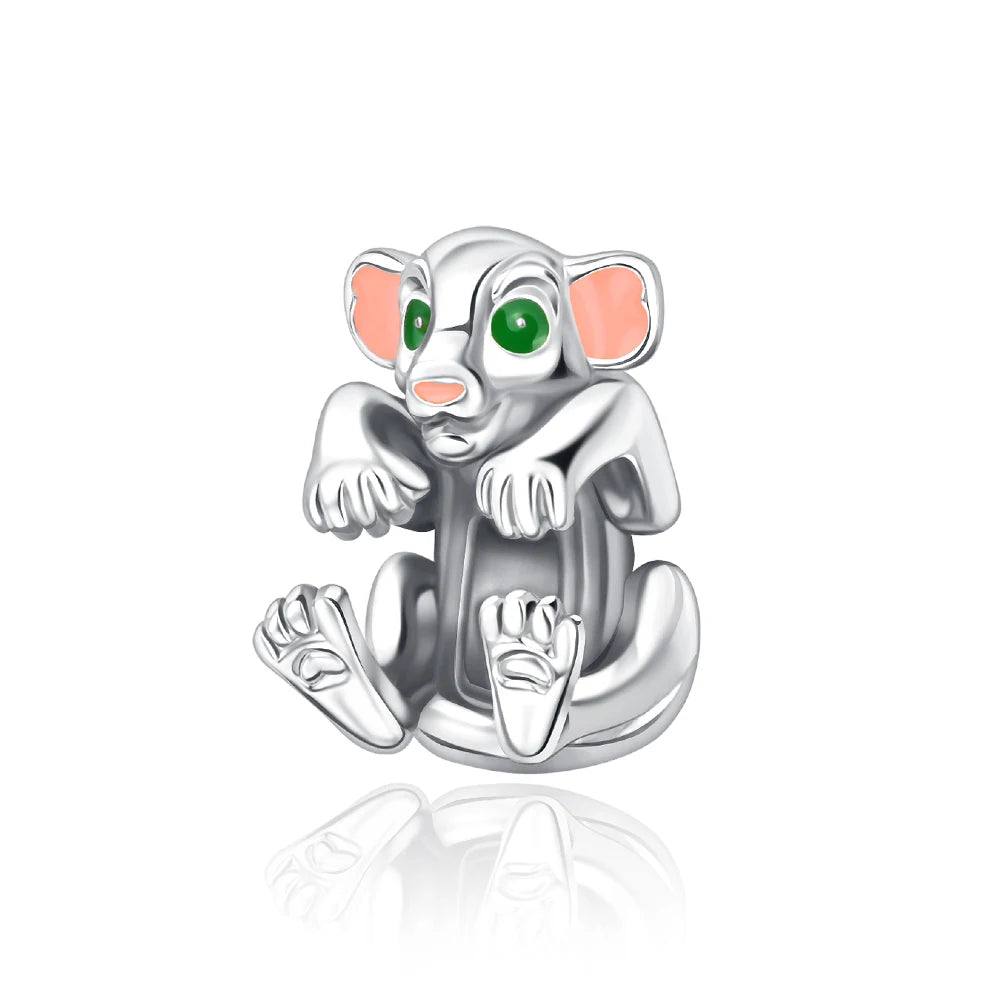Animal Series Charms aus 925er-Sterlingsilber, Kaninchen, Katze, Pfau, Elefant, Türkei, Hund, passend für DIY-Armbänder, Halsketten, niedliche dekorative Geschenke