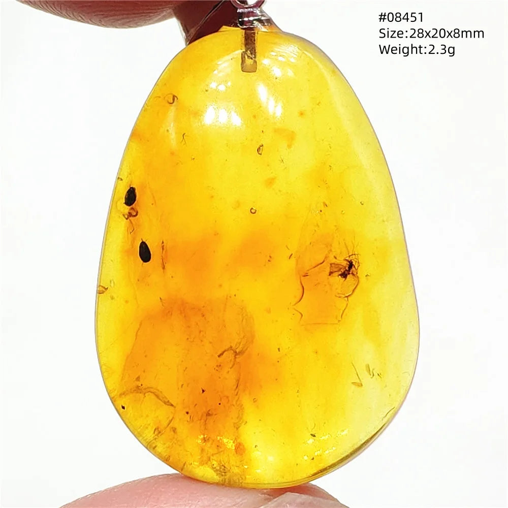 Natürlicher Bernstein-Anhänger Blumenförmiger Gelber Baltischer Bernstein Damen Herren Schmuck Reiki-Stein Burma AAAAAAA