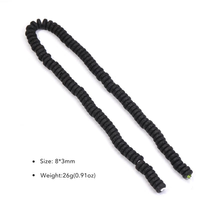 Piedras volcánicas natürliche schwarze Lava zylindrische quadratische Abacus-Steinperlen für Schmuckherstellung, DIY-Schmuck, Armbänder, handgefertigt