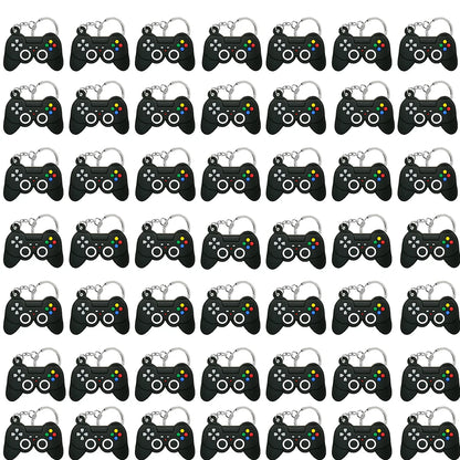 50PCS Schlüsselbund für Jungen Männer Gamepad Schlüsselring Joystick Game Controller Schlüssel Zubehör fit Handtasche Schlüssel Anhänger Freunde Schlüssel geschenke