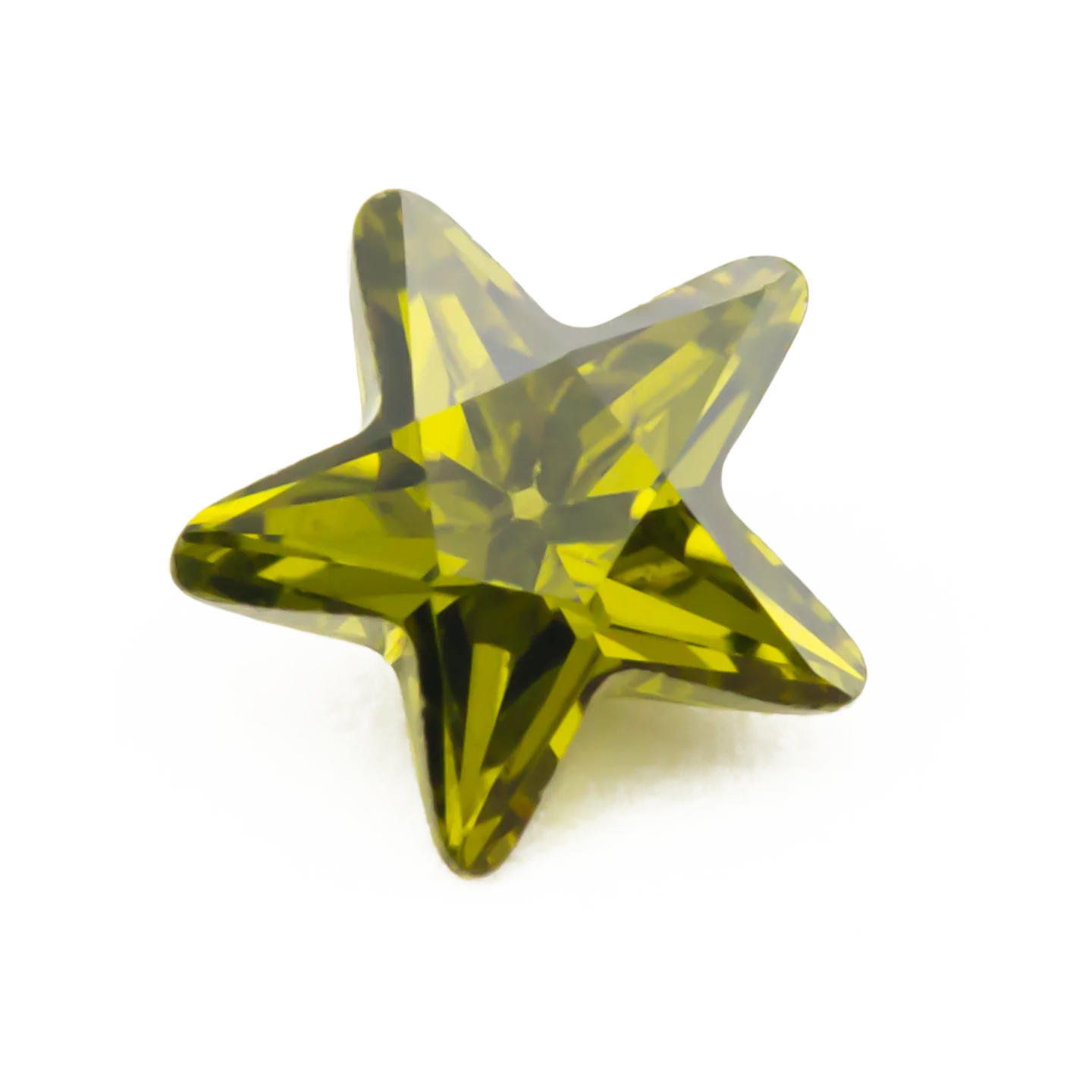 Größe 3x3mm ~ 10x10mm 5A Zirkon Sternform Verschiedene Farben Zirkonia Stein Lose CZ Synthetischer Edelstein für die Schmuckherstellung
