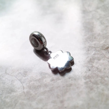 Grünes Kleeblatt-Charm-Anhänger, Europa-Accessoires, 925er Sterlingsilber, Modeschmuck, Glücksgeschenk für Damen und Herren