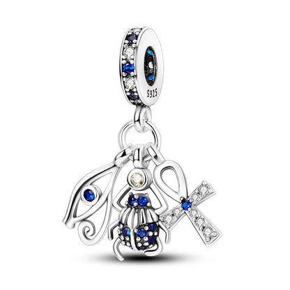 Heiße Verkäufe 925 Sterling Silber Charms Perlen Teufel Auge Fatimas Hand Kreuz Perlen Fit Original Armband Frauen DIY schmuck Geschenke
