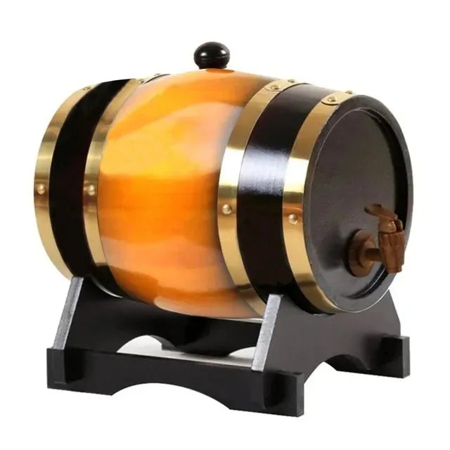 3l Whisky fass Holzfass Vintage Eiche Bier Brau werkzeuge Zapfhahn Spender für Rum Topf Whisky Weinbar Werkzeuge