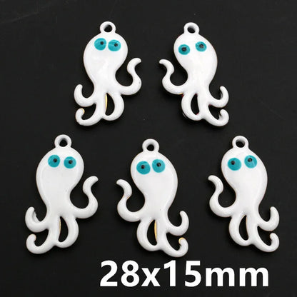 10 Stück 2 Größen Edelstahl Seestern Charms Anhänger Emaille DIY Schmuck Herstellung Zubehör Zubehör Zubehör Armband Halskette Ohrringe