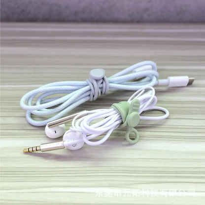 Wiederverwendbare selbstsichernde Silikon-Kabelbinder – bunter Kabel-Organizer für Reisen, Kabelwickel für Kopfhörer-Ladekabel, Schnürsenkel