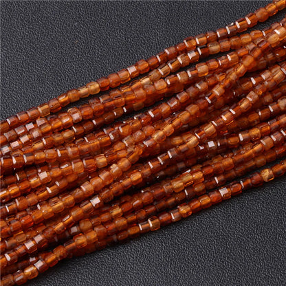 Heiße Natürliche Facettierte Stein Perle 2-3mm Kleine Quadratische Quarz Granat Glas Cube Lose Perlen Für Schmuck Machen hand Zubehör