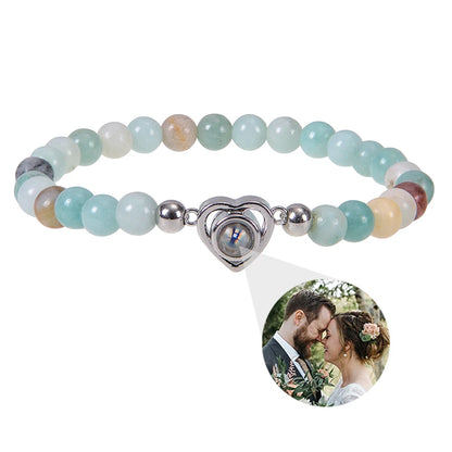Custom bracelet with picture inside, personalized projection bracelets with photos, picture bracelet, personalized memorial gifts