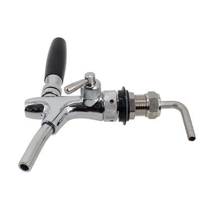 Standard Europäischen Bier Flow Control Wasserhahn mit 50mm Schaft & 8mm Ellenbogen Saitenhalter G5/8 "Einstellbare bier Tap Homebrew Fass Bar