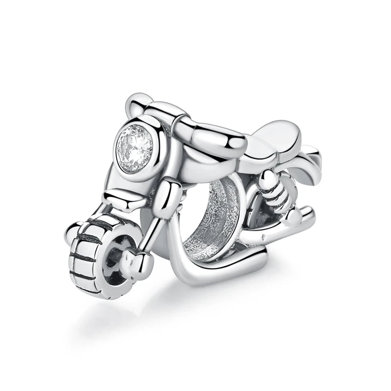 Original 100% 925 Sterling Silber Charm Bead Reise Taxi Motorrad Riesenrad Charms Fit Pandora Armbänder Frauen Diy Schmuck