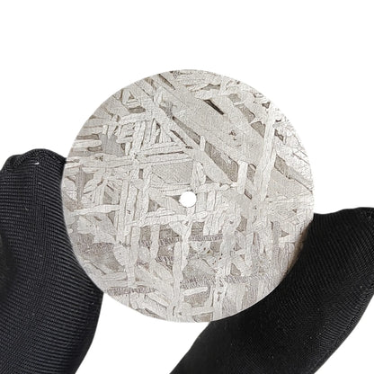Muonionalusta Naturgeisen-Meteorit-Exemplar, Meteorit-Materialien, Probensammlung, kreisförmiges Zifferblatt, Zubehör-QC303