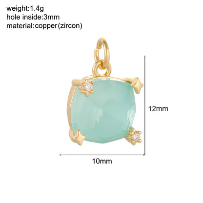 Bohemian Naturstein Perle Charms Für Schmuck Machen Liefert Blau Grün Stein Zirkon Dijes Diy Ohrringe Armband Halskette