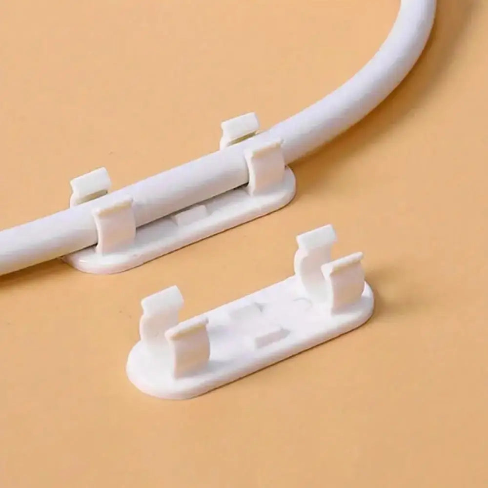 10-100pcs Wire Fixers, Cable Management Clip Punch Free Wire Clips, Self-adhesive Cable Organizers For Wall Wiring