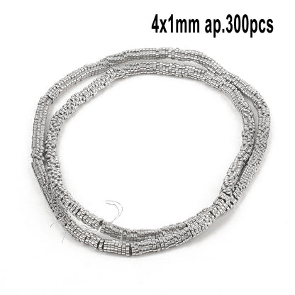 Großhandel AAA Rhodium Hämatit Perlen Charms Herz Stern Rohr Facettierte Runde Unregelmäßige Geometrische Form Perlen Für Schmuck Machen
