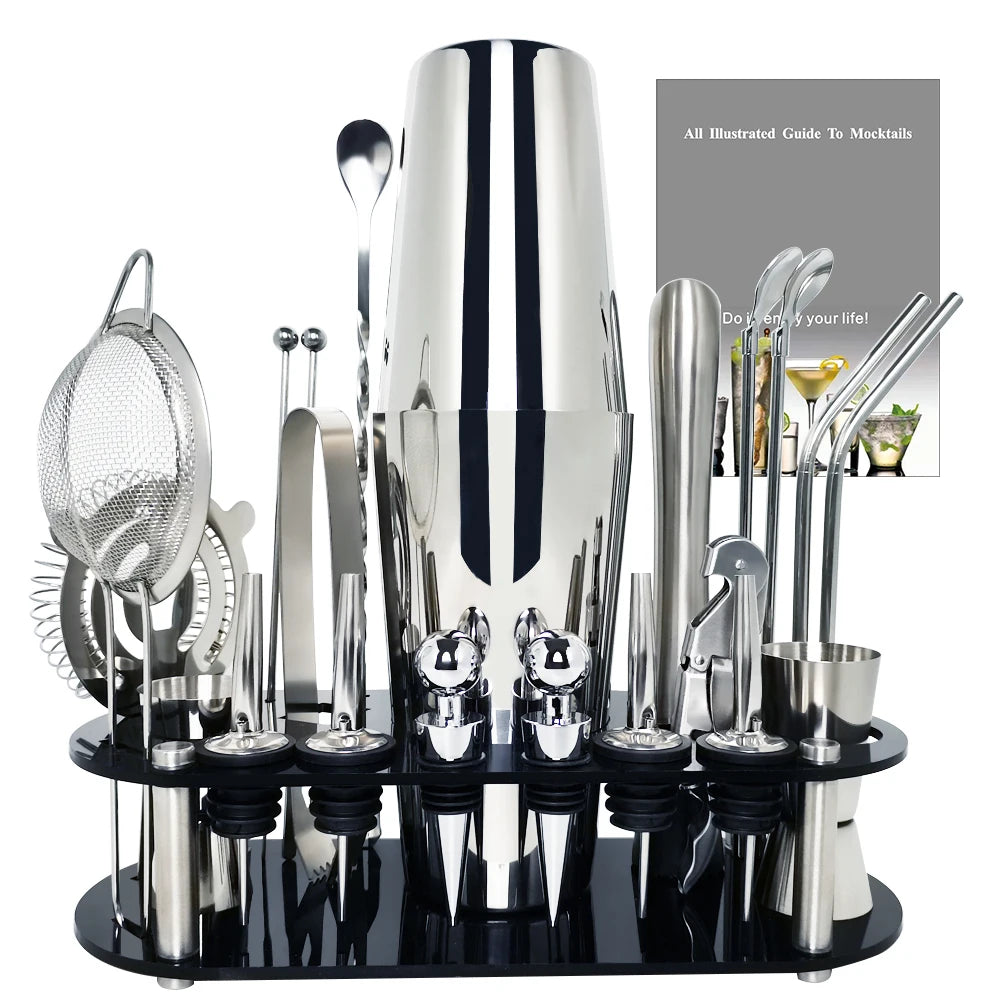 13-22 Stück 750ml 600ml Boston Cocktail Shaker Bar Werkzeuge Wein mixer Set Barkeeper Cocktail Shaker Werkzeugs atz mit Halter