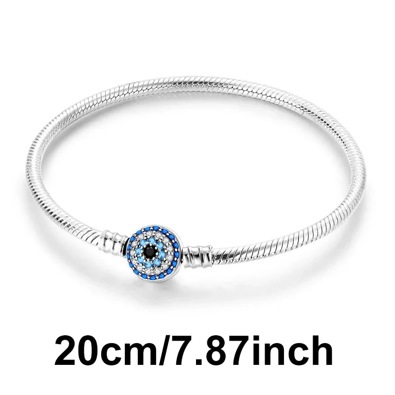 Heißer Verkauf 925 Silber Farbe Evil Eye Charm Dämon Auge Perle Für Original Armband & Armreif DIY Machen Mode Schmuck geschenk
