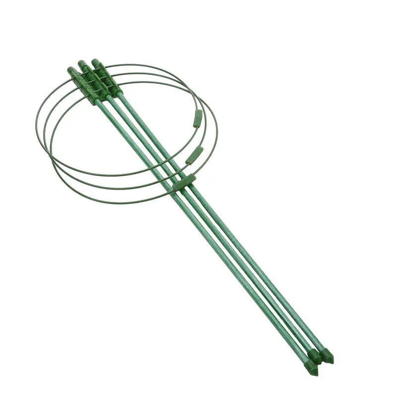 1/3/9 Stück/Set 3-Schichtige Pflanzenstütze Wachstumsstäbe Runde Pflanzenstützringe Kunststoff-Pflanzenkäfig-Holder Blumentopf-Kletterhilfe