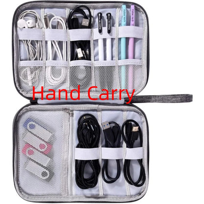 Kabel-Aufbewahrungstasche Wasserdichte Digitale Elektronik-Aufbewahrungstasche Reise-USB-Datenkabel-Ladegerät-Stecker-Organizer