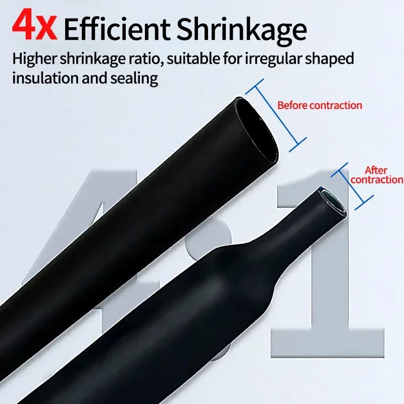 100 m/10m antike Schrumpf schlauch mit Kleber Poly olefin schrumpfen verschiedene Schrumpf schlauch Draht Kabels ch lauch 4mm-32mm