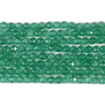 2 3 4mm natürliche facettierte Citrin Opal Jade Onyx Edelstein Perlen runde Mineral perlen für Schmuck herstellung DIY Armband Zubehör