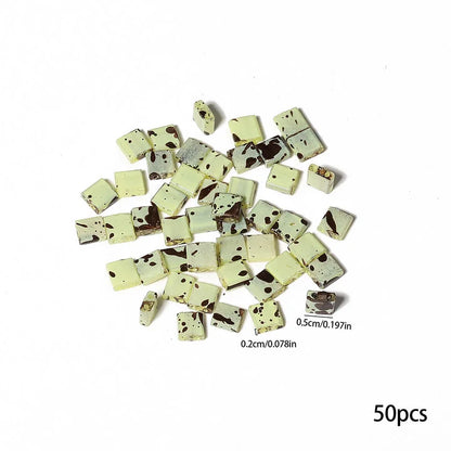 Zwei Löcher Perlen Taidian Seedbeads für Schmuck Machen DIY Armbänder Zubehör Sommer Strand Schmuck 5x5x2mm 50 teile/los