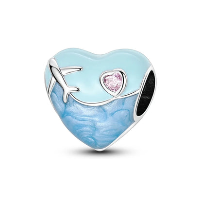 Gemütlicher Charm aus 925er-Sterlingsilber für Strandausflüge, hawaiianischer Bikini, Surfen, Kokosnussbaum, passend für DIY-Armbänder, Halsketten, Reisesouvenirs