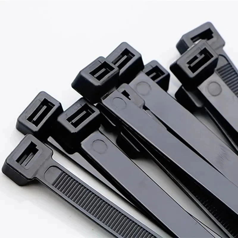 1000 Stück selbstsicher nder Kunststoff-Nylon binder 300mm weißer schwarzer Reiß verschluss