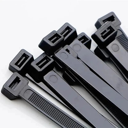 1000 Stück selbstsicher nder Kunststoff-Nylon binder 300mm weißer schwarzer Reiß verschluss