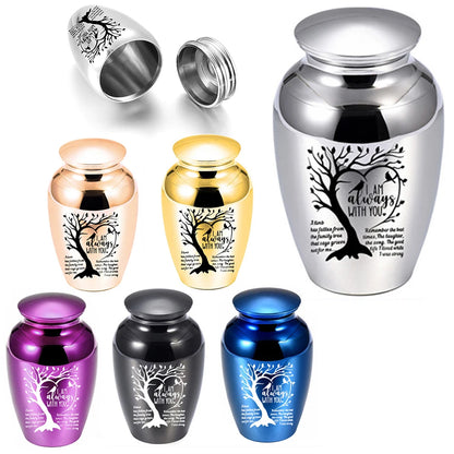 Small urns for human ashes, keepsake urns for ashes, tree of life, cremation urns for mom, dad, small burial urn, memorial urns