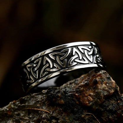 Mode Vintage Vikings Valknut Ring Für Männer Frauen Edelstahl Einfache Ringe Party Personalisierte Schmuck Geschenke Dropshipping