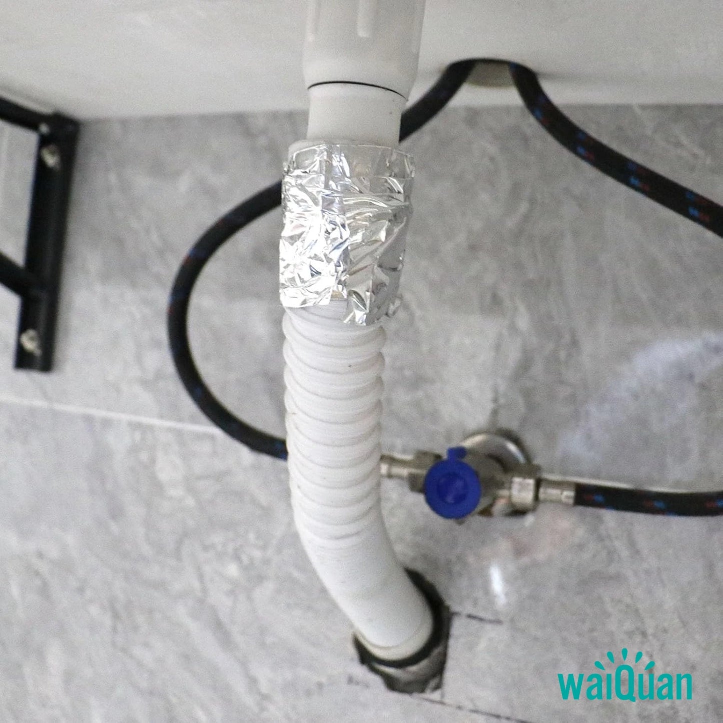Aluminiumfolienband 50m, 50µ/0,05mm, Stark Klebend für Abdichtung, Isolierung, Hitzebeständigkeit, Verschiedene Breiten (2-20cm) für HVAC