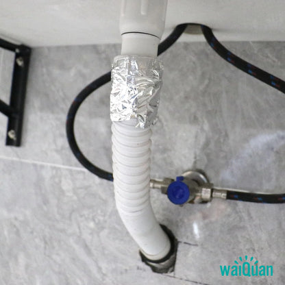 Aluminiumfolienband 50m, 50µ/0,05mm, Stark Klebend für Abdichtung, Isolierung, Hitzebeständigkeit, Verschiedene Breiten (2-20cm) für HVAC