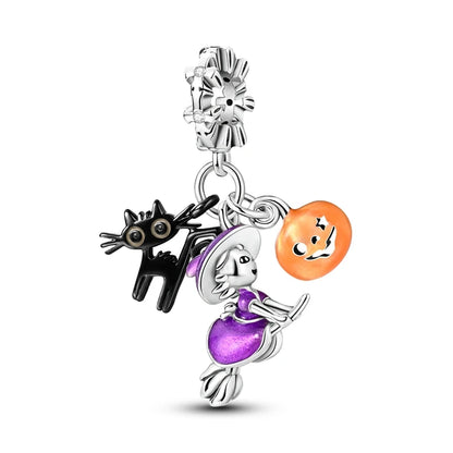Sicherheitsketten aus 925er-Sterlingsilber, violette Serie, Schmetterling, Widder, Zwillinge, passend für Original-Armbänder, DIY-Schmuckherstellung, Geschenk für Frauen