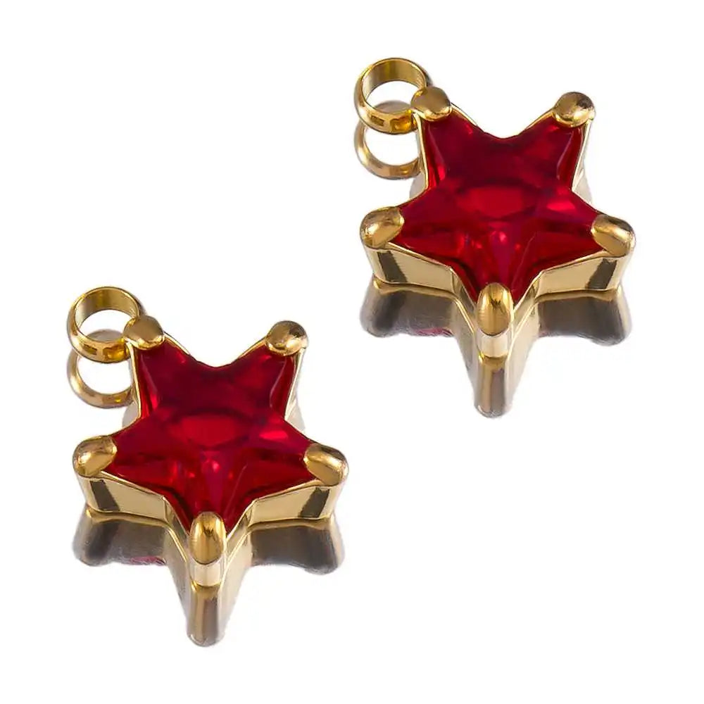 2/5/10 stücke Edelstahl Zirkon Anhänger Herz Blume Charms Für DIY Schmuck Machen Armband Handgemachte Accessoires Großhandel