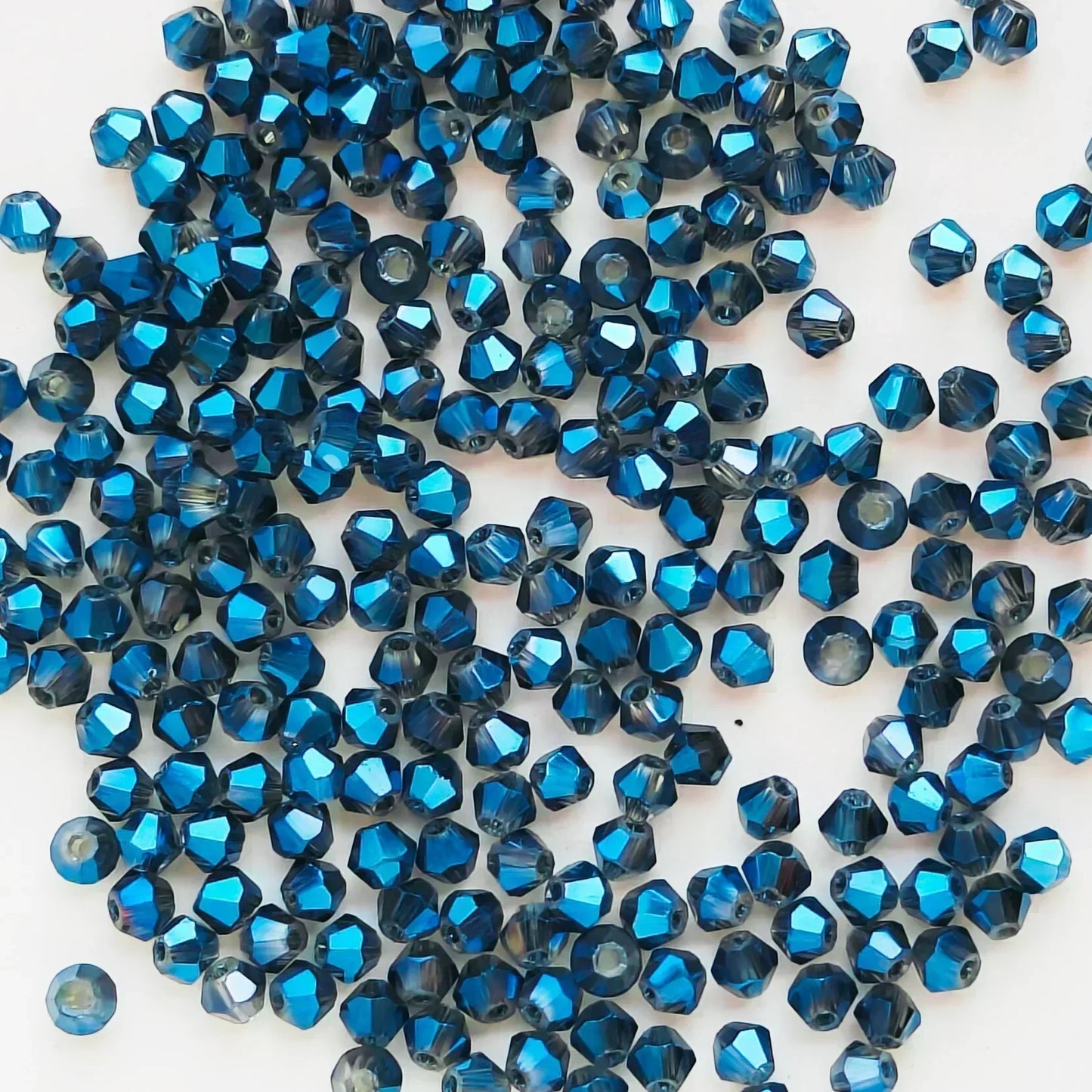 100pcs 4mm glänzende facettierte österreich Kristall perlen Bicone Perlen lose Spacer Perlen für Schmuck machen DIY Armband Halskette Anhänger