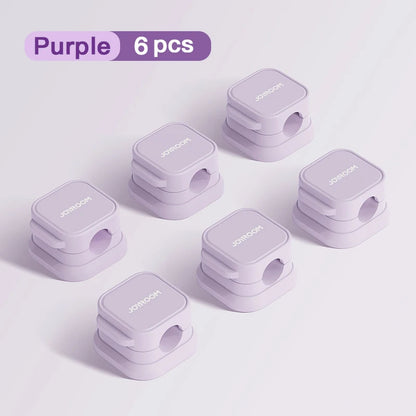 Joyroom Bunter magnetischer Kabelclip, Kabelhalter, selbstklebender Drahthalter, Aufbewahrungsorganisator für das Kabelmanagement im Home-Office-Schreibtisch