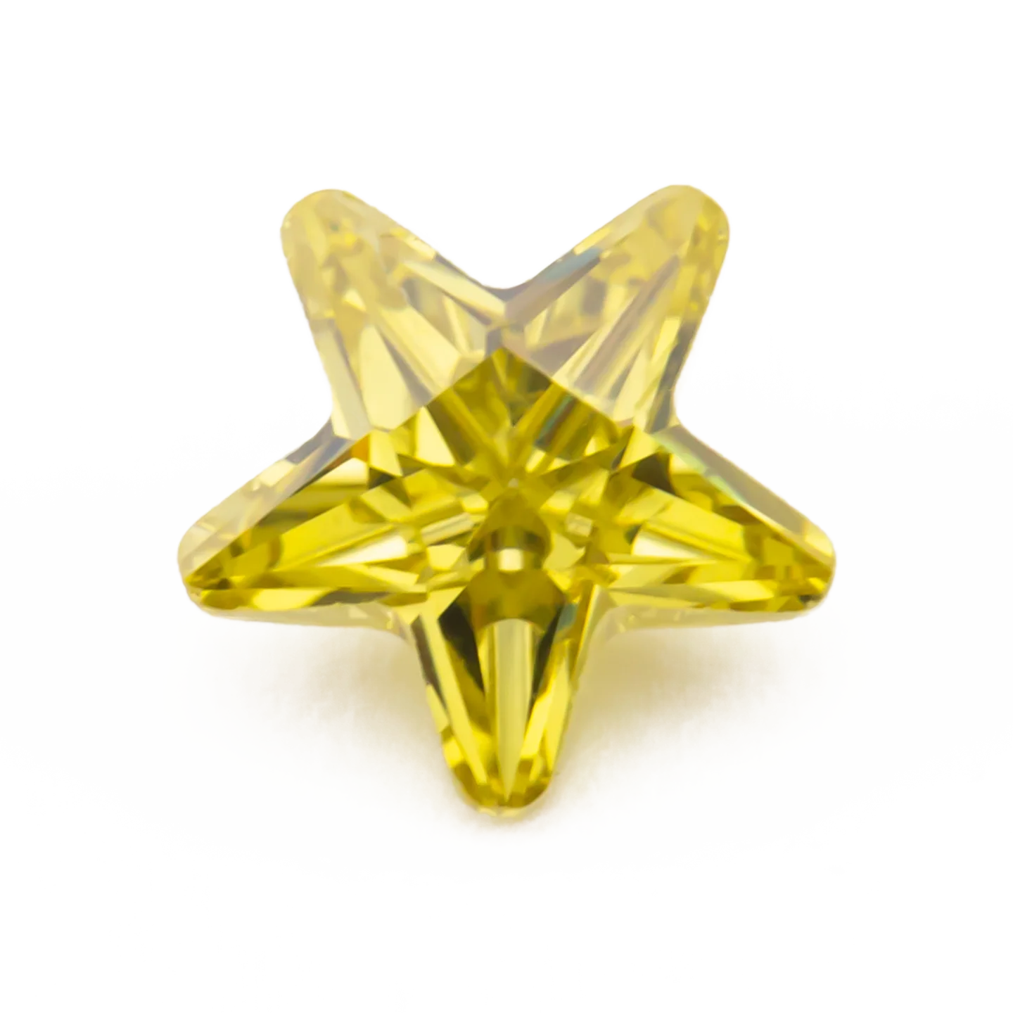 Größe 3x3mm ~ 10x10mm 5A Zirkon Sternform Verschiedene Farben Zirkonia Stein Lose CZ Synthetischer Edelstein für die Schmuckherstellung