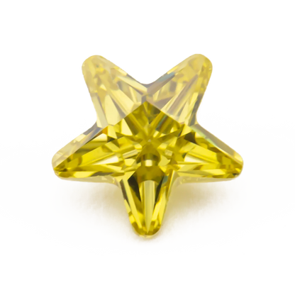 Größe 3x3mm ~ 10x10mm 5A Zirkon Sternform Verschiedene Farben Zirkonia Stein Lose CZ Synthetischer Edelstein für die Schmuckherstellung