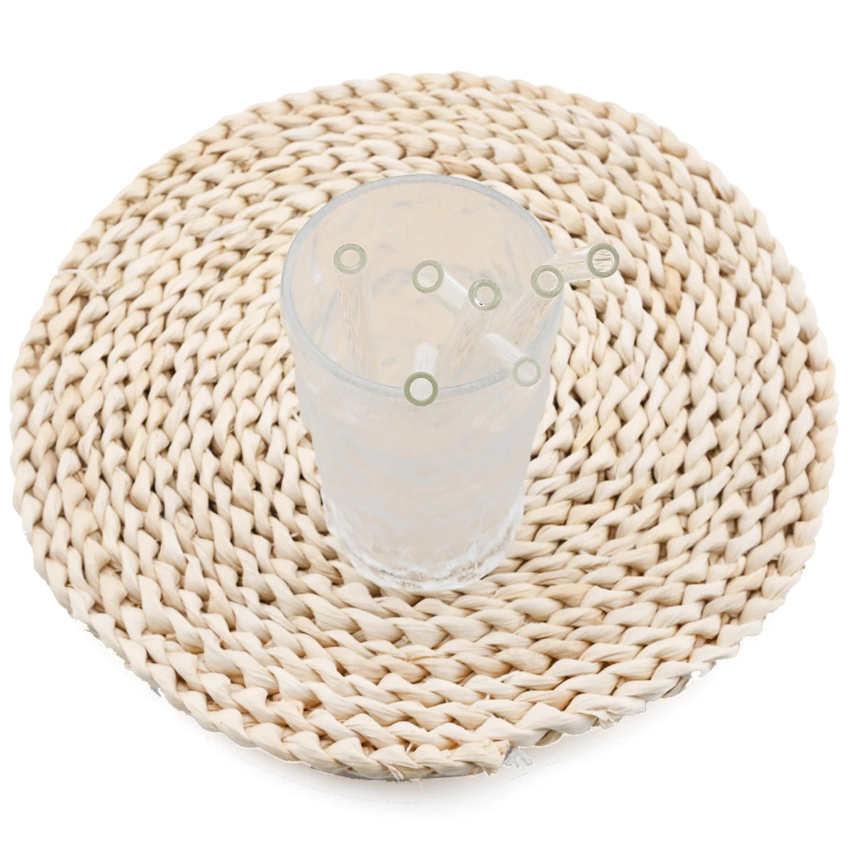 /14mm hohes Boro silikat glas Stroh Stück wieder verwendbare umwelt freundliche Trinkhalme Set Bubble Tea Smoothies Bar Zubehör