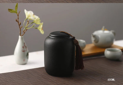 Ceramic urns for pets, black cremation of human ashes, small keepsake, funeral casket, memoria urn