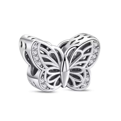 2025 Neu in Original 925 Sterling Silber Bunte Exquisite Schmetterling Serie Charm Fit Armband Halskette DIY Frauen Schmuck Geschenk